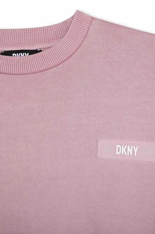 Dziewczynka Dkny bluza bawełniana dziecięca D35T00.162.174 fioletowy