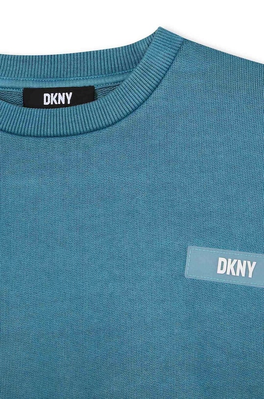 Dziewczynka Dkny bluza bawełniana dziecięca D35T00.162.174 turkusowy