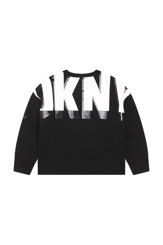 Detská bavlnená mikina Dkny D35T12.162.174 čierna AW23