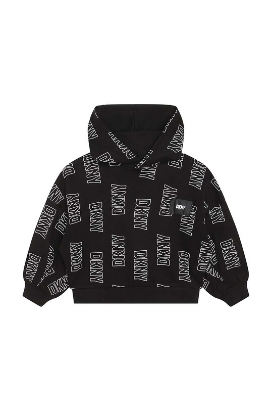 Detská bavlnená mikina Dkny D35T13.114.150 čierna AW23
