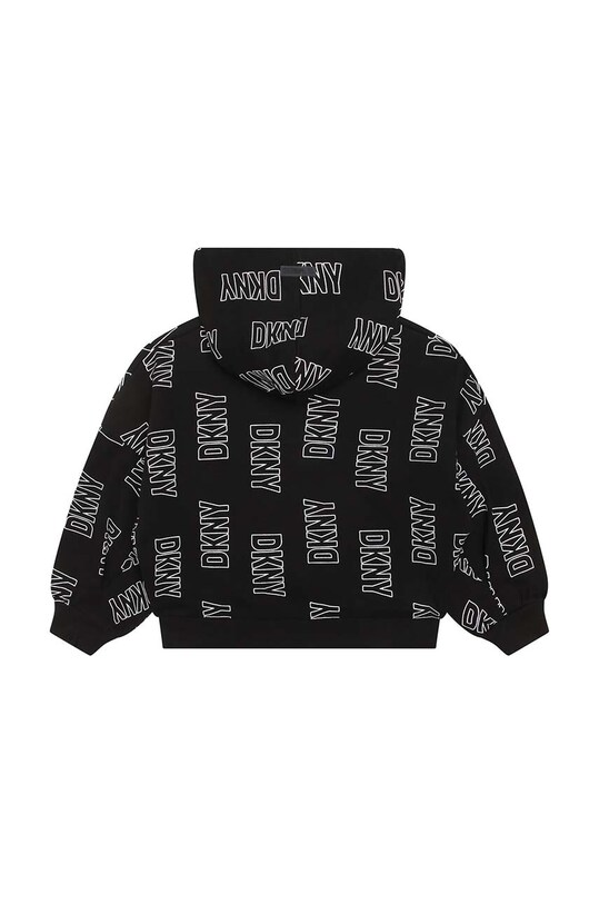 Dievča Detská bavlnená mikina Dkny D35T13.114.150 čierna