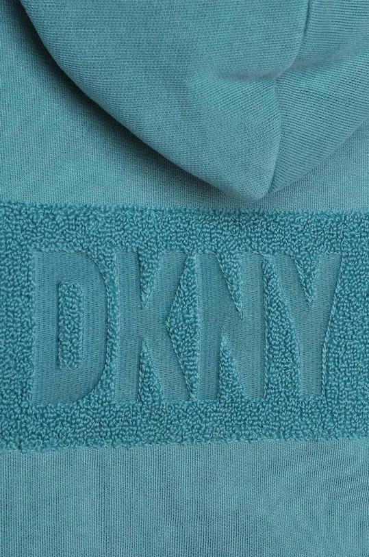 Dkny hanorac de bumbac pentru copii turcoaz D55001.114.150