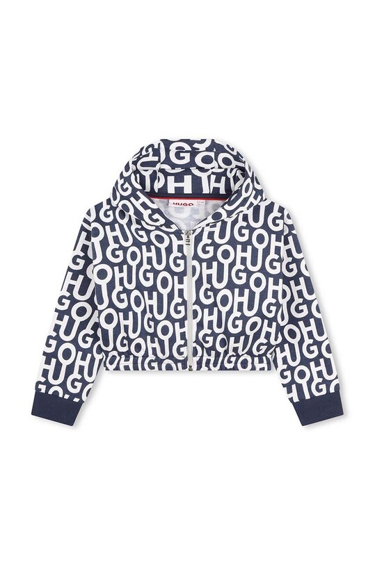 Παιδική μπλούζα HUGO με κουκούλα σκούρο μπλε G15128.162.174