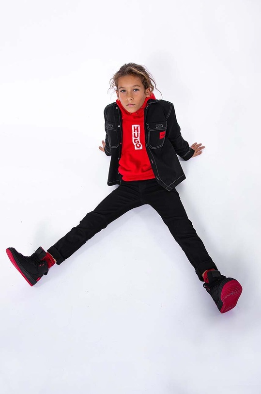 Dětská mikina HUGO s kapucí béžová G25156.162.174