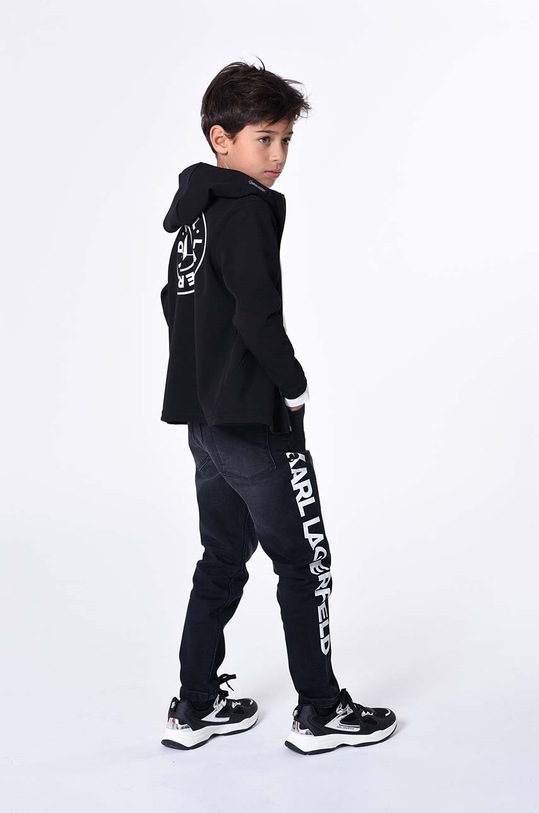Karl Lagerfeld bluza dziecięca czarny Z25438.114.150