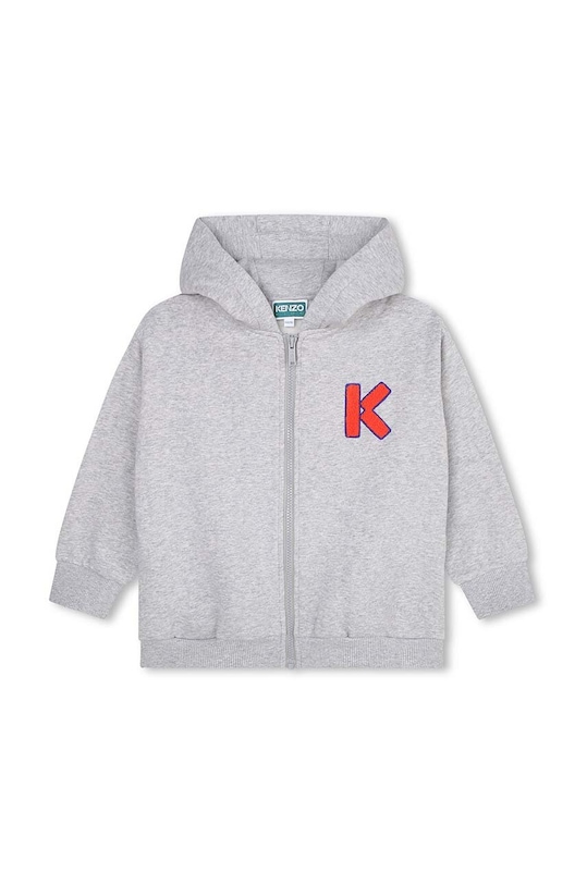 Dječja dukserica Kenzo Kids s kapuljačom siva K25815.86.108