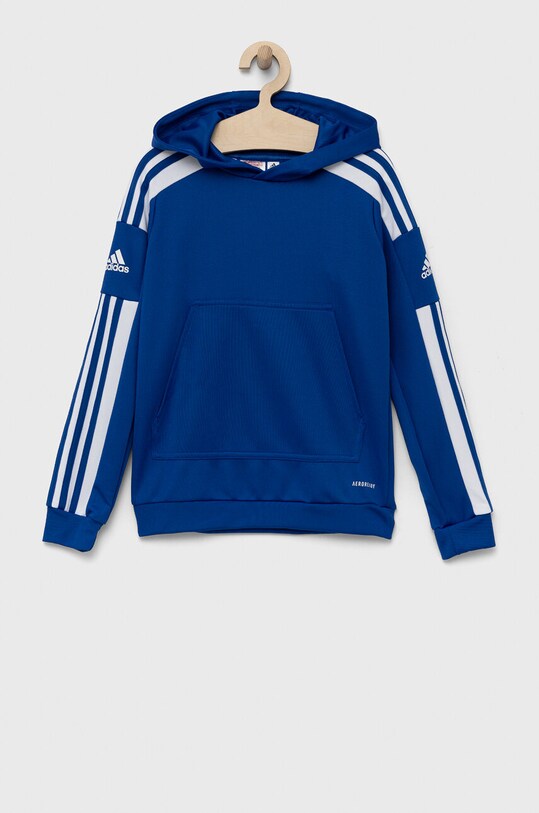 Дитяча кофта adidas Performance з капюшоном блакитний GP6434