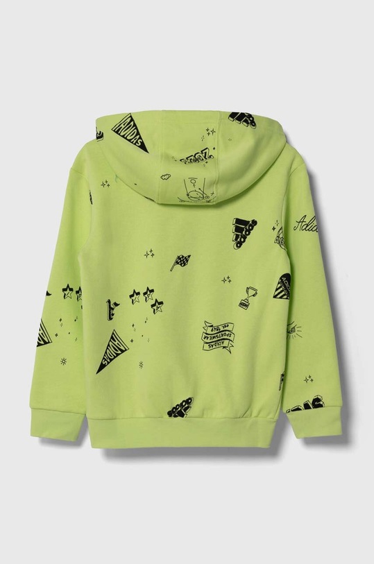 Chłopiec adidas bluza dziecięca J BLUV Q3 FZHD IA1556 zielony