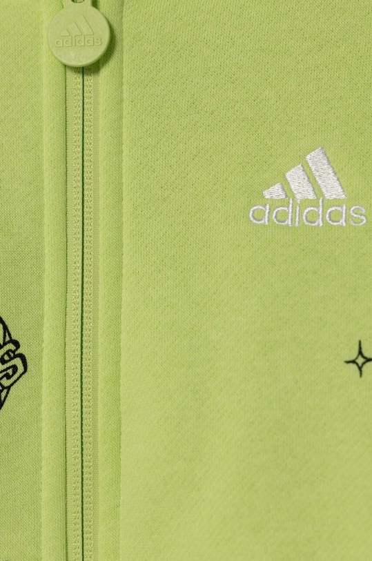 adidas bluza dziecięca J BLUV Q3 FZHD zielony IA1556