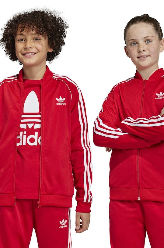 adidas Originals bluza dziecięca aplikacja czerwony IC3058