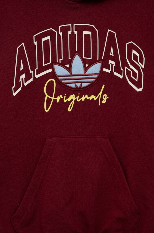 Detská mikina adidas Originals burgundské IJ0751