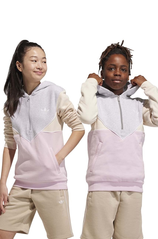 Dječja dukserica adidas Originals Planet friendly siva IJ5379