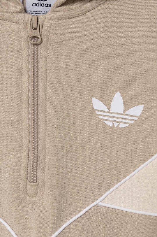 Дитяча кофта adidas Originals бежевий IJ5380