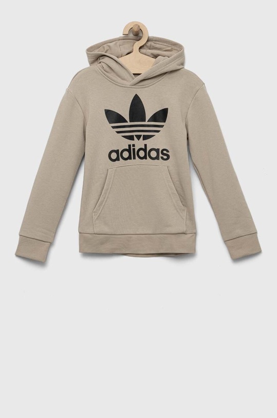 Dětská mikina adidas Originals TREFOIL IJ7204 béžová AW23