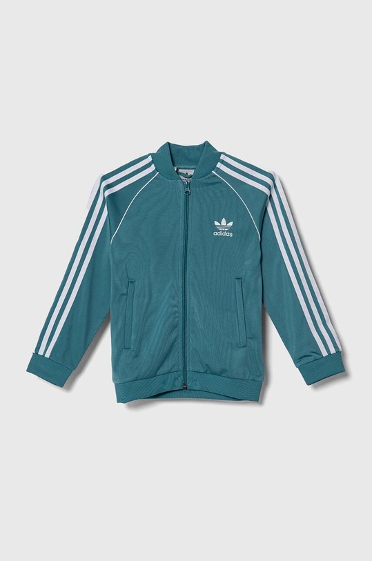 Detská mikina adidas Originals IJ7285 tyrkysová AW23