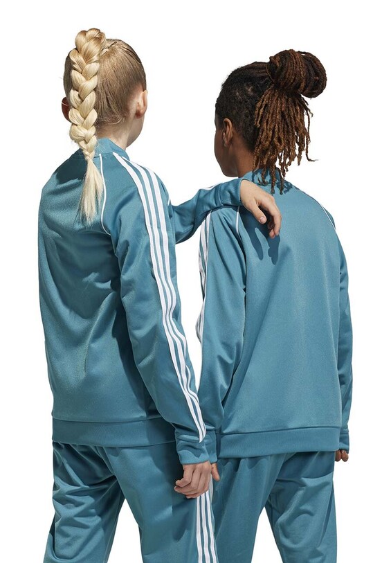 Otroški pulover adidas Originals IJ7285 turkizna
