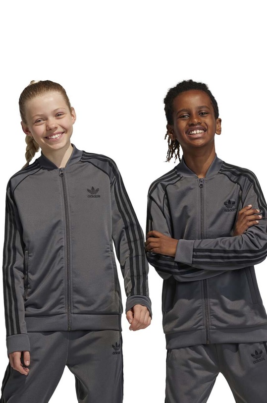 adidas Originals bluza dziecięca aplikacja szary IJ7286