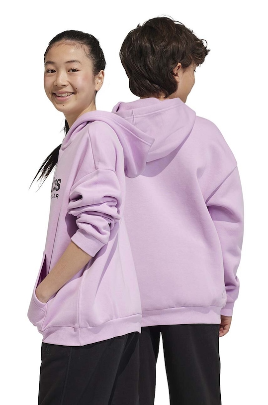 Detská mikina adidas IJ5954 fialová
