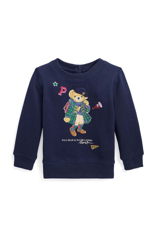Mikina pre bábätká Polo Ralph Lauren s elastanom tmavomodrá 310916768002