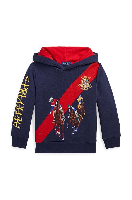 Dječja dukserica Polo Ralph Lauren s kapuljačom mornarsko plava 322919608001