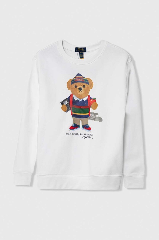 Polo Ralph Lauren gyerek felső elasztánnal fehér 323866873014