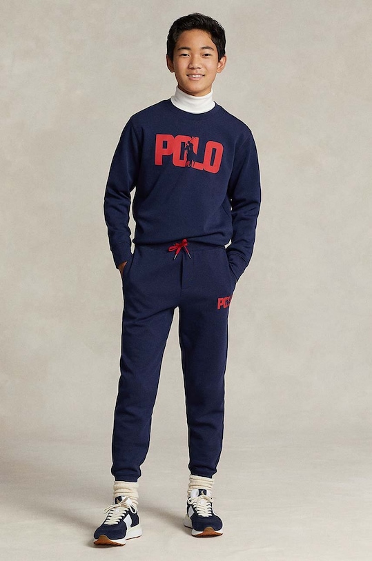 Dětská mikina Polo Ralph Lauren námořnická modř 323919519001