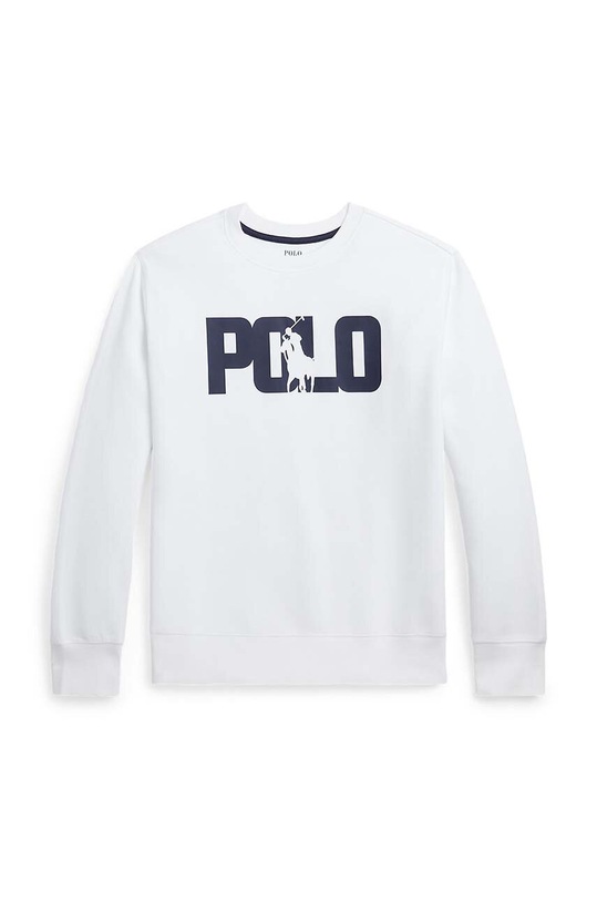 Dětská mikina Polo Ralph Lauren bez kapuce bílá 323919519002