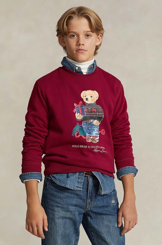 Παιδική μπλούζα Polo Ralph Lauren στάμπα κόκκινο 323919722002