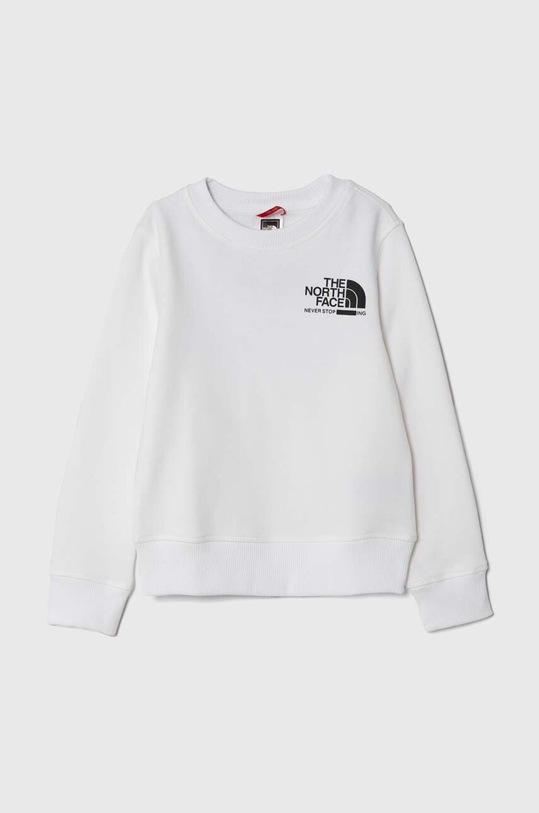 The North Face hanorac de bumbac pentru copii GRAPHIC CREW 2 print alb NF0A854S