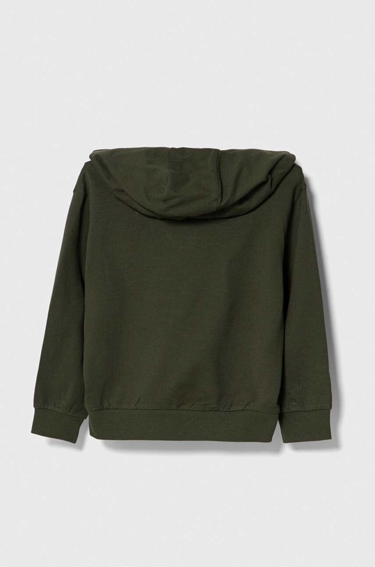 Detská bavlnená mikina EA7 Emporio Armani 6RBM64.BJ05Z zelená AW23