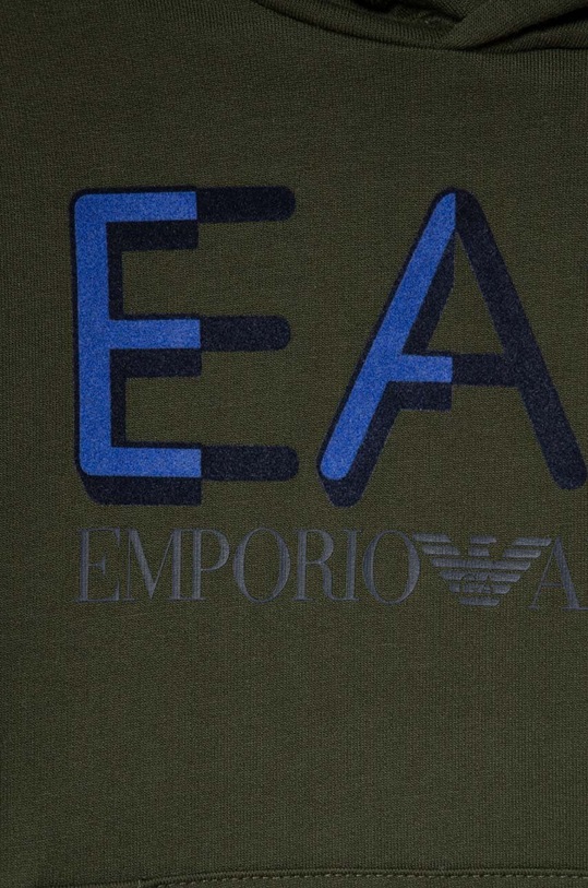 Chlapec Detská bavlnená mikina EA7 Emporio Armani 6RBM64.BJ05Z zelená
