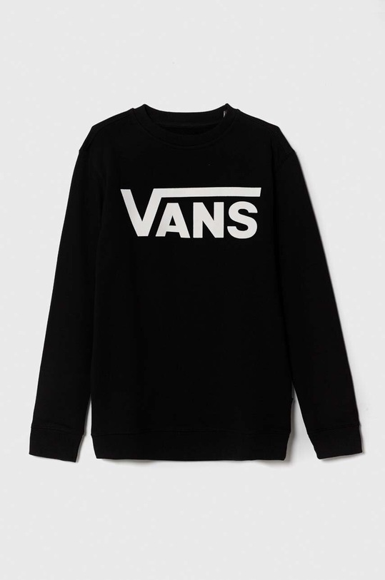 Detská bavlnená mikina Vans VANS CLASSIC CREW bavlna čierna VN0008CA