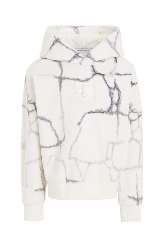 Otroški pulover Calvin Klein Jeans IB0IB01851.9BYX bela AW23