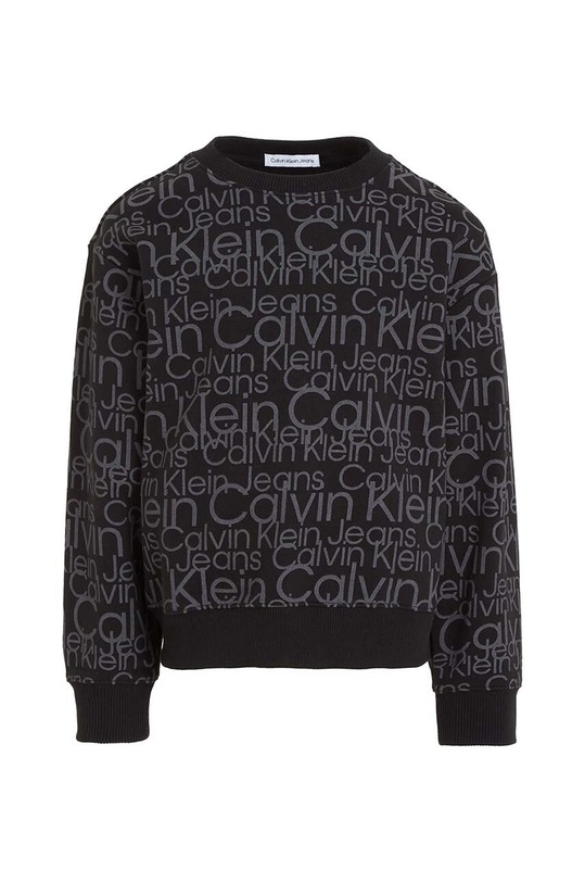 Детски памучен суичър Calvin Klein Jeans IB0IB01855.9BYX черен AW23