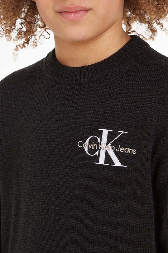Calvin Klein Jeans sweter dziecięcy IB0IB01871.9BYX czarny