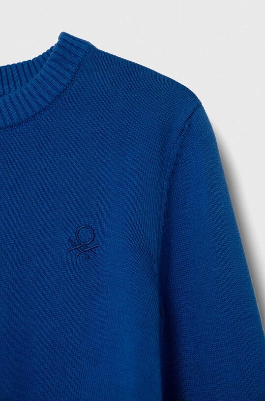 Мальчик Детский хлопковый свитер United Colors of Benetton 1294G1012.P.SEASONAL голубой