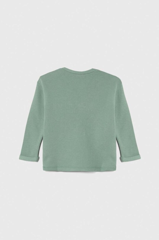 Бавовняна кофта для немовлят United Colors of Benetton 3J70A1036.W.SEASONAL зелений AW23