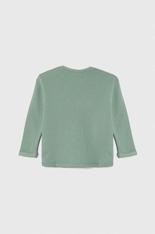 United Colors of Benetton bluza bawełniana niemowlęca 3J70A1036.W.SEASONAL zielony AW23