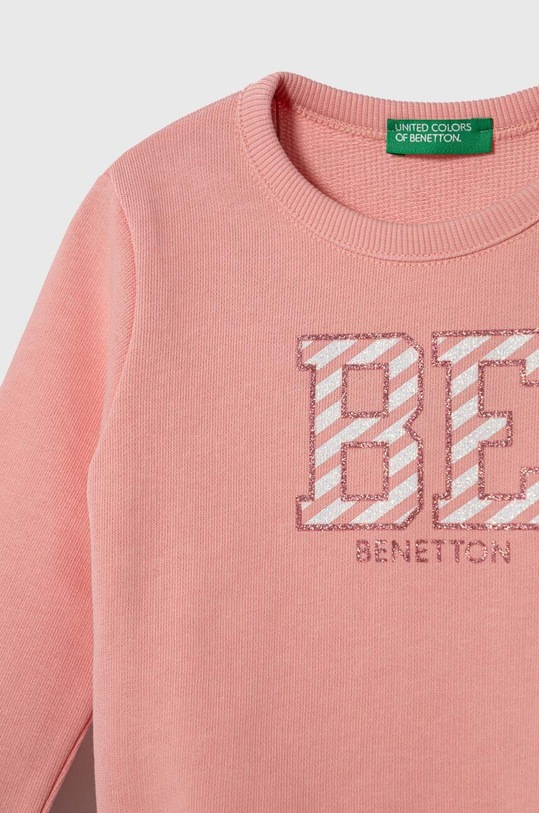 Chłopiec United Colors of Benetton bluza bawełniana dziecięca 3J70G10A5.P.SEASONAL różowy