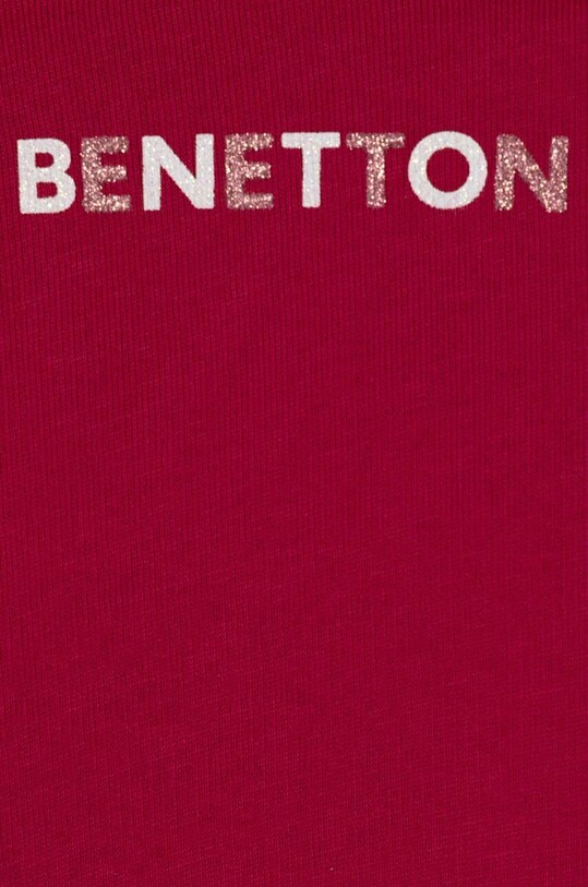 Хлопчик Дитяча бавовняна кофта United Colors of Benetton 3J70G10A5.P.SEASONAL фіолетовий