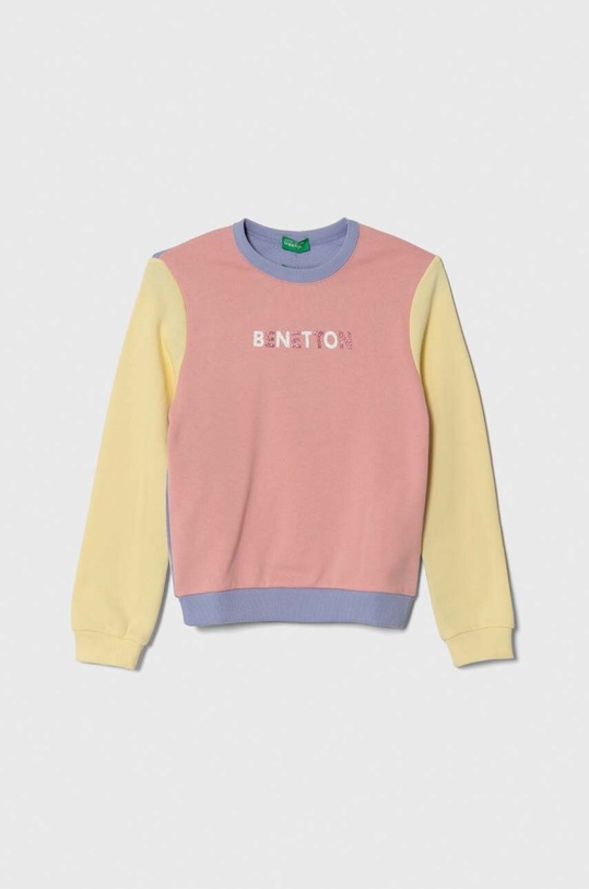 United Colors of Benetton bluza bawełniana dziecięca nadruk multicolor 3J70G10A5.P.SEASONAL