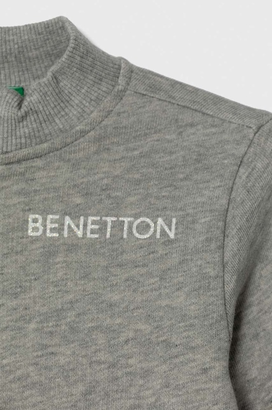 Κοριτσίστικα Παιδική βαμβακερή μπλούζα United Colors of Benetton 3J70G5020.P.SEASONAL γκρί