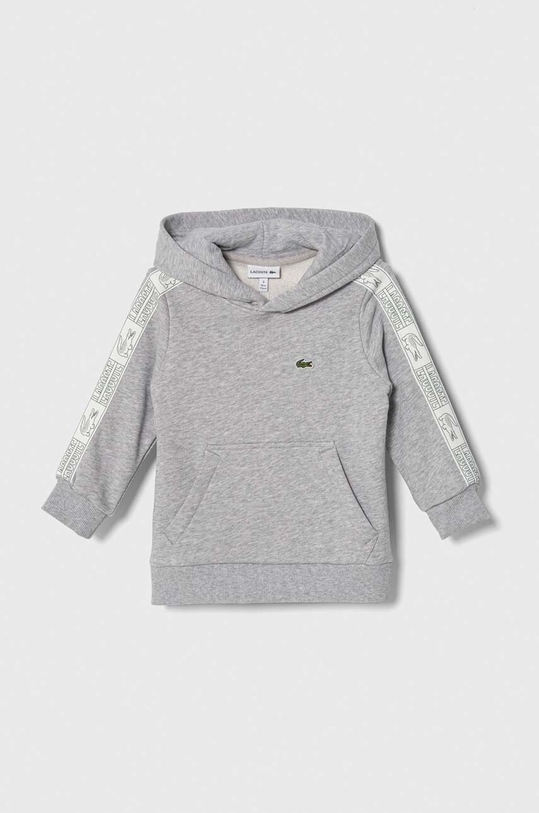 Lacoste hanorac de bumbac pentru copii melanj gri SJ1225