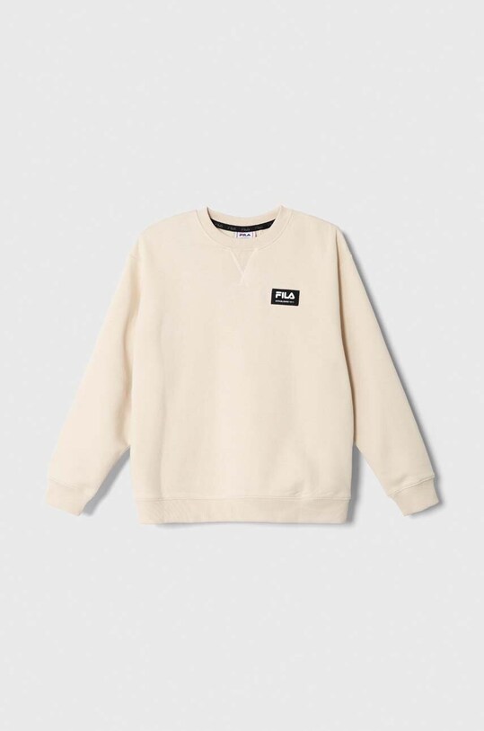 Detská mikina Fila TRAVENTHAL bez kapucne béžová FAT0386