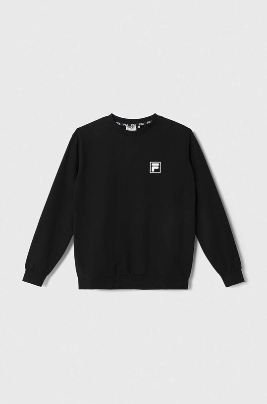 Fila bluza dziecięca BLEIALF crew sweat z elastanem czarny FAT0429