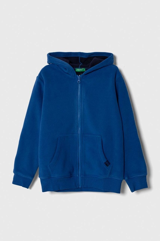 United Colors of Benetton bluza dziecięca z kapturem niebieski 3H6RC502L.G.SEASONAL