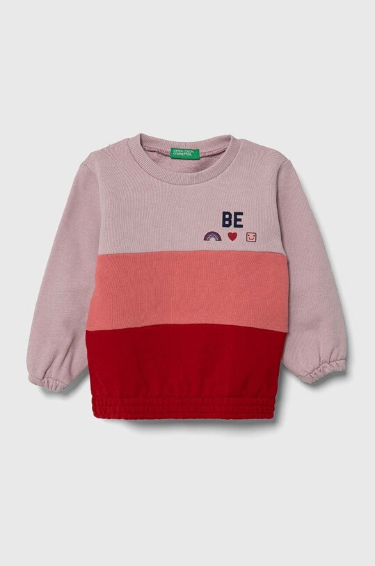 Детская хлопковая кофта United Colors of Benetton хлопок фиолетовой 3J68G10AP.P.SEASONAL