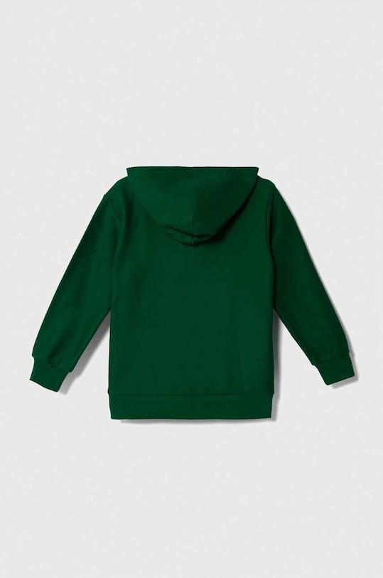 Детски памучен суичър United Colors of Benetton 3ITZC502U.G.SEASONAL зелен AW23