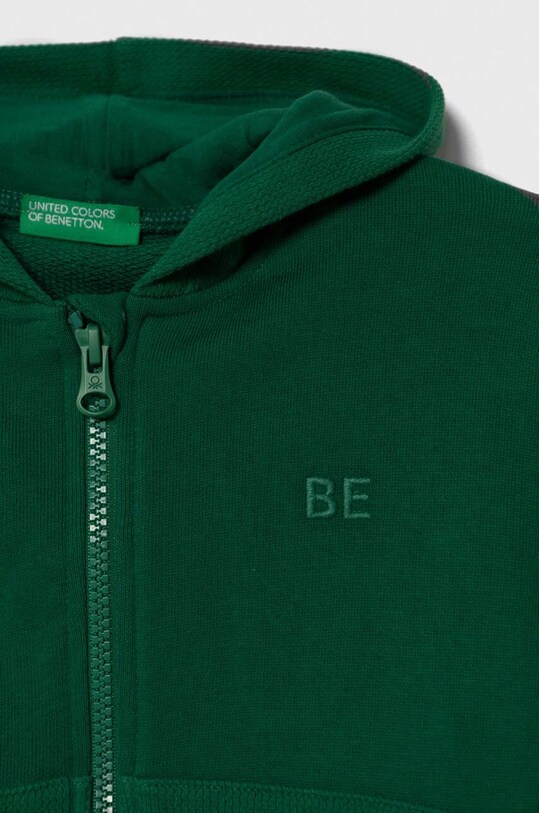 Chłopiec United Colors of Benetton bluza bawełniana dziecięca 3J68G502B.P.SEASONAL zielony