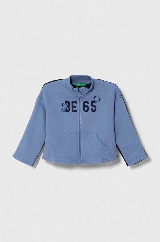 Detská mikina United Colors of Benetton potlač modrá 3PANG5028.P.SEASONAL